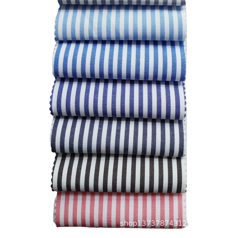 Picture of Spot supply professional wear striped shirt fabric 40 polyester cotton yarn-dyed shirt clothing fabric