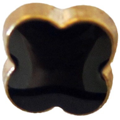 Picture of Four-Leaf Clover rose golden edge oil-point shirt cufflinks clothing clothes buttons