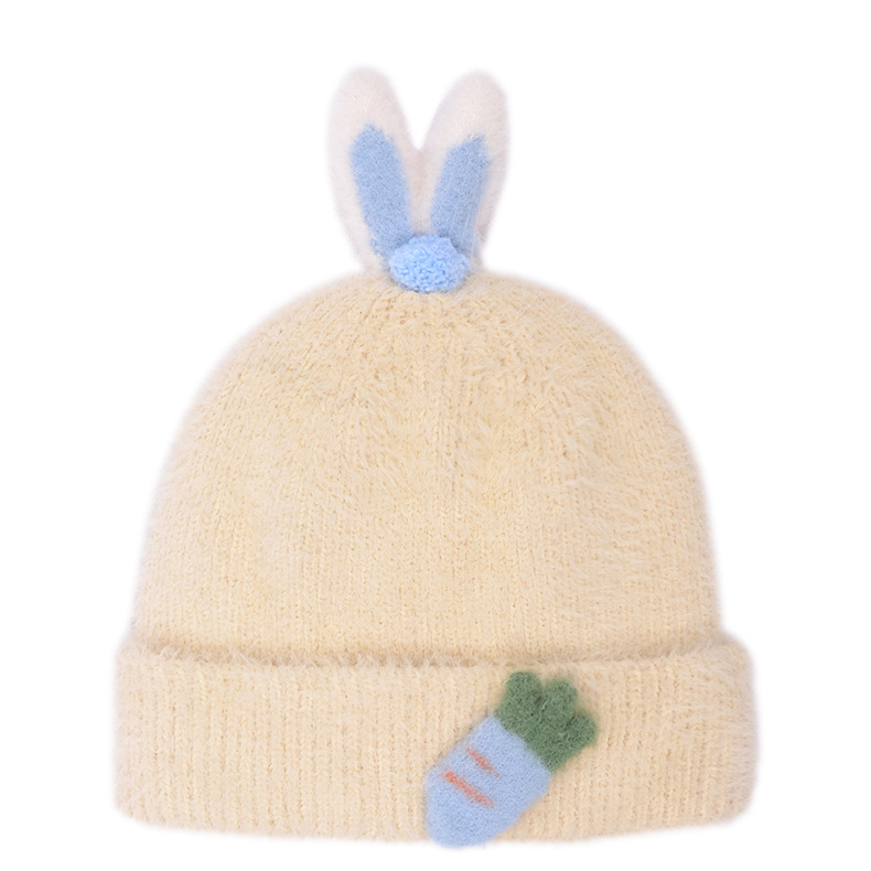 Picture of Baby hat autumn and winter Korean style children's warm wool hat cute super cute boys and girls knitted pullover hat fashion
