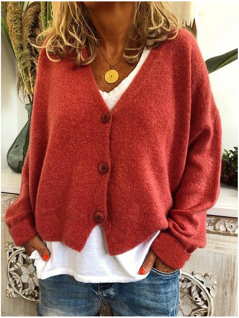 Picture of 2022 Europe and the United States cross-border Women's eBay Amazon wish autumn and winter explosions casual loose sweater knitted cardigan