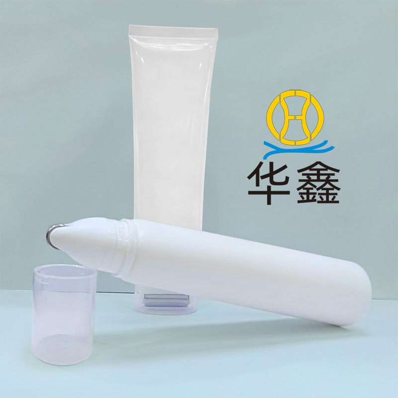 Zinc alloy large roller massage head hose packaging material 120g oval flat tube PE cosmetic tube aluminum plastic tube manufacturers