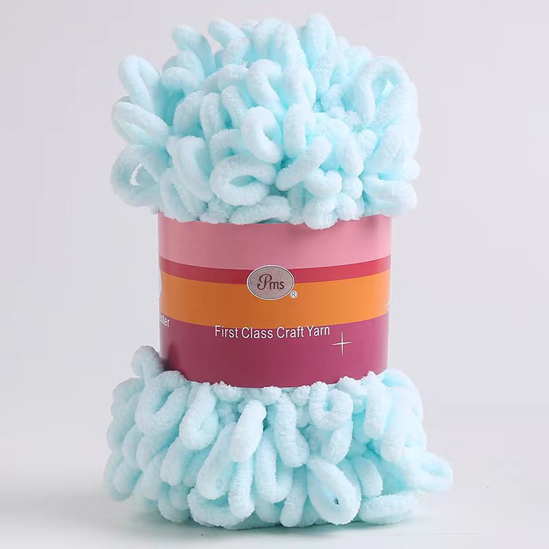 Picture of Loop Yarn Ear Yarn Medium-Thick Yarn for Hand Knitting DIY Pillows, Blankets, Scarves, Ice Yarn in Stock Wholesale