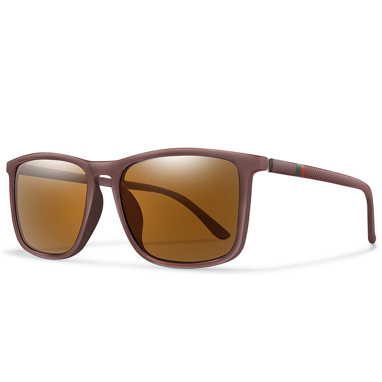 Picture of AliExpress wish shrimp skin popular polarized sunglasses square large frame classic glasses men and women driving fishing sunglasses