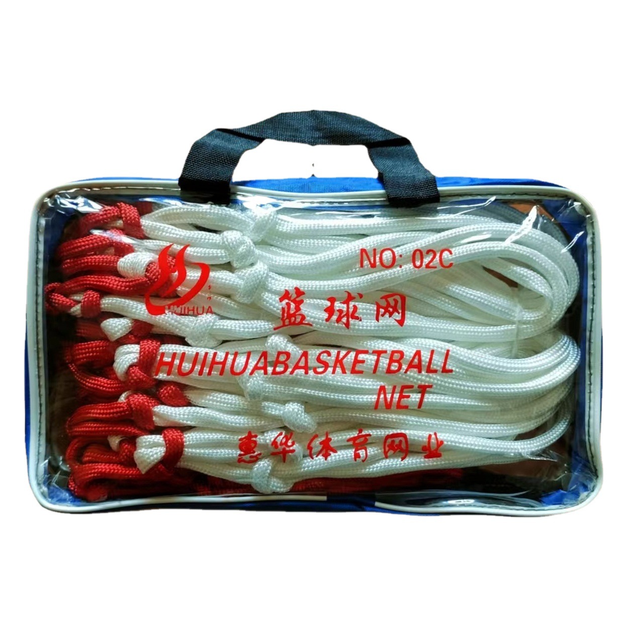 Picture of Three-color woven basketball net for indoor and outdoor activities and competitions. Detachable basketball stand. Net shot basketball frame net