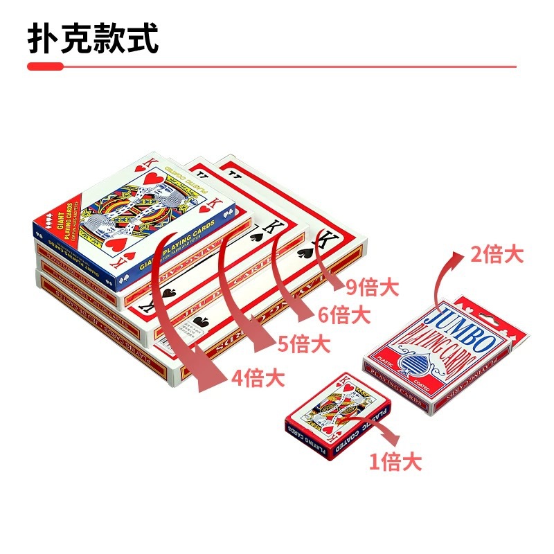 Picture of Big Playing Cards Super Large Creative Poker Playing Big Cards 24569 Times Online Celebrity Funny Wedding Entertainment Cards