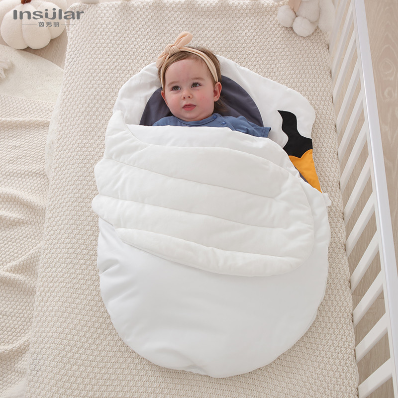 Picture of Yinxiuli autumn and winter cotton cartoon baby warm sleeping bag baby sleeping bag air conditioning quilt 0-18 months cross-border
