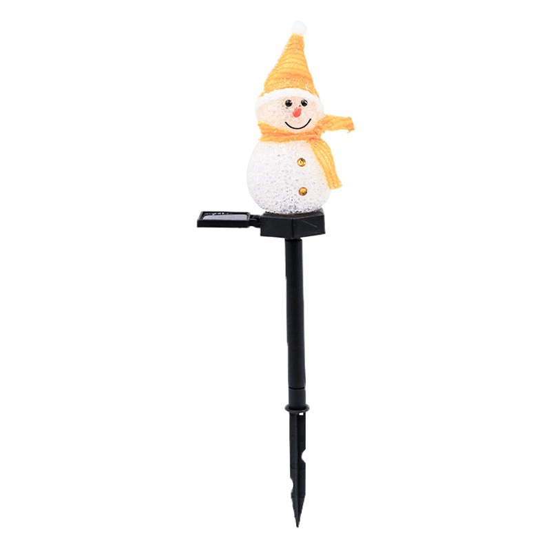 2024 new LED solar snowman lamp outdoor courtyard waterproof landscape lights Christmas decorative floor lights
