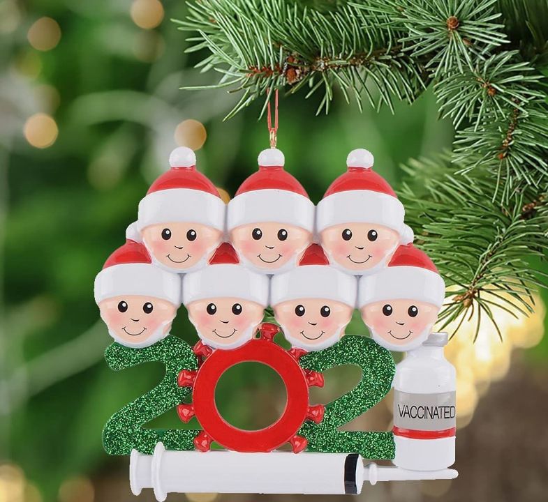 Picture of Christmas Reindeer Family Cute Home Pendant Christmas Elk Family Christmas Holiday Name Pendant