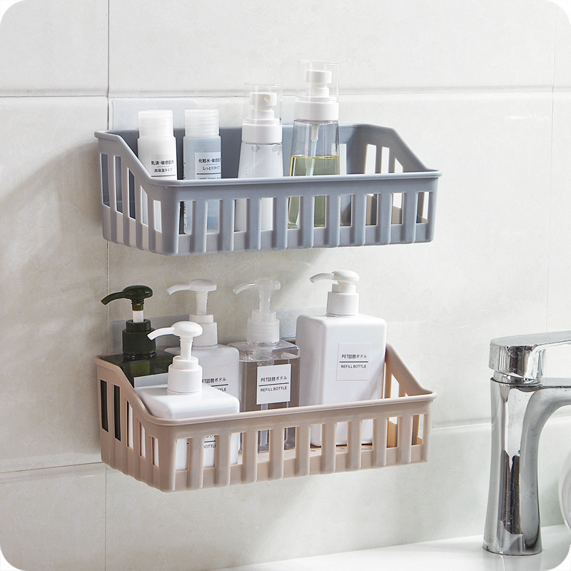 Picture of Bathroom Storage Rack Bathroom Shelf Wall-Mounted Punch-Free Storage Rack Toilet Toilet Wall Tripod