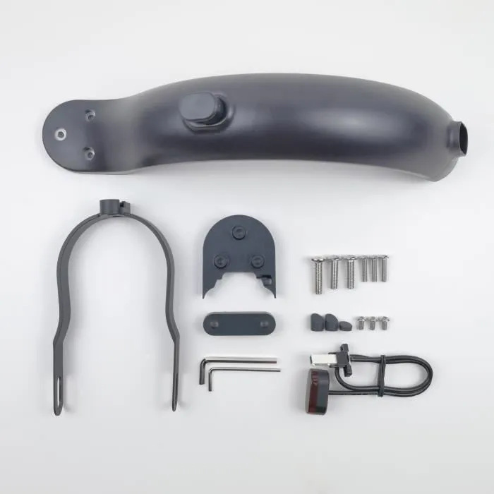 Picture of Electric scooter rear fender with hook Mijia M365 1S black white rear fender water block