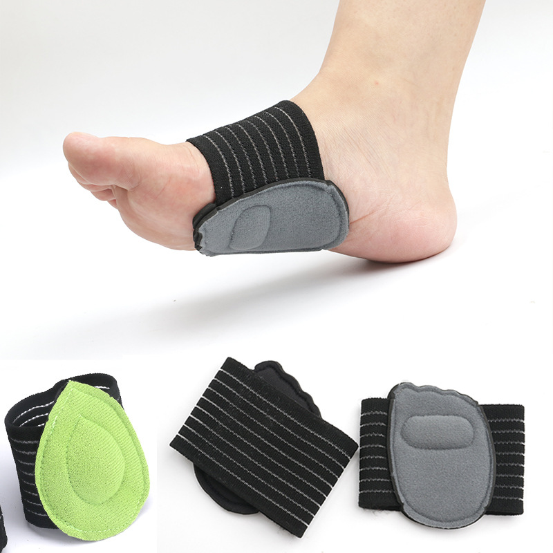 Foot center pad thickened foot pad flat arch pad bandage foot cover half size pad arch support sports insole