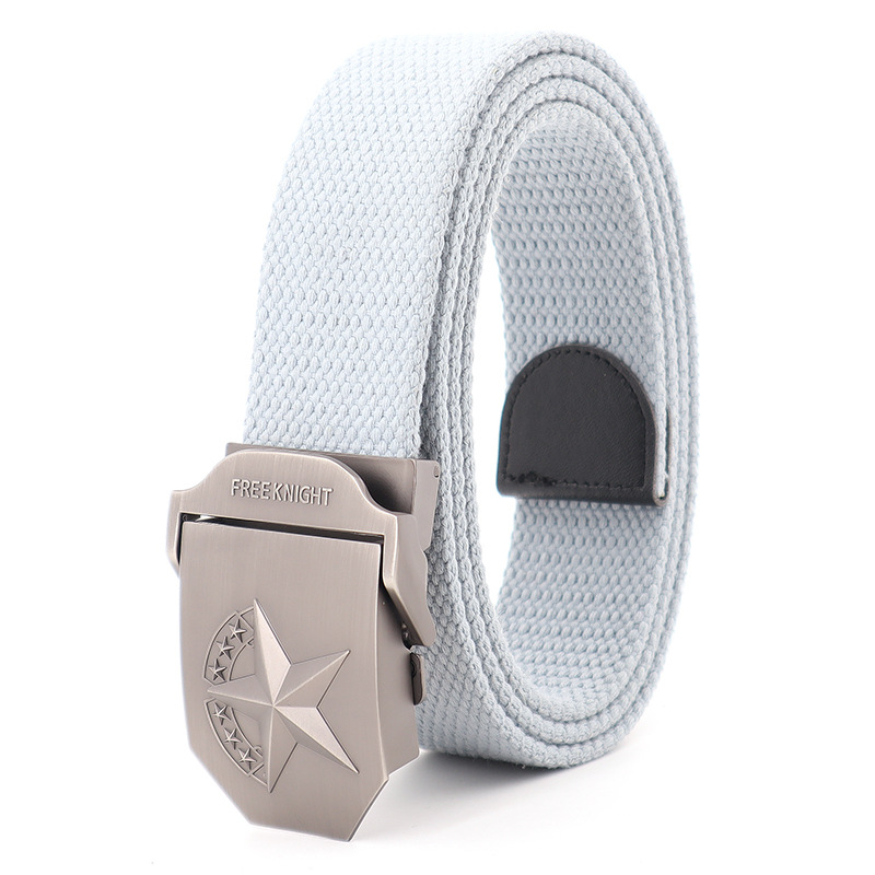 Picture of Thickened alloy camouflage canvas belt men's smooth buckle student leisure outdoor pants belt tactical military training wholesale