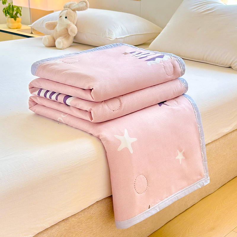 Picture of 2025 New Non-pure Cotton Summer Cool Quilt Pure Cotton Cotton Air-conditioning Quilt Summer Quilt Summer Thin Quilt Core Machine Washable