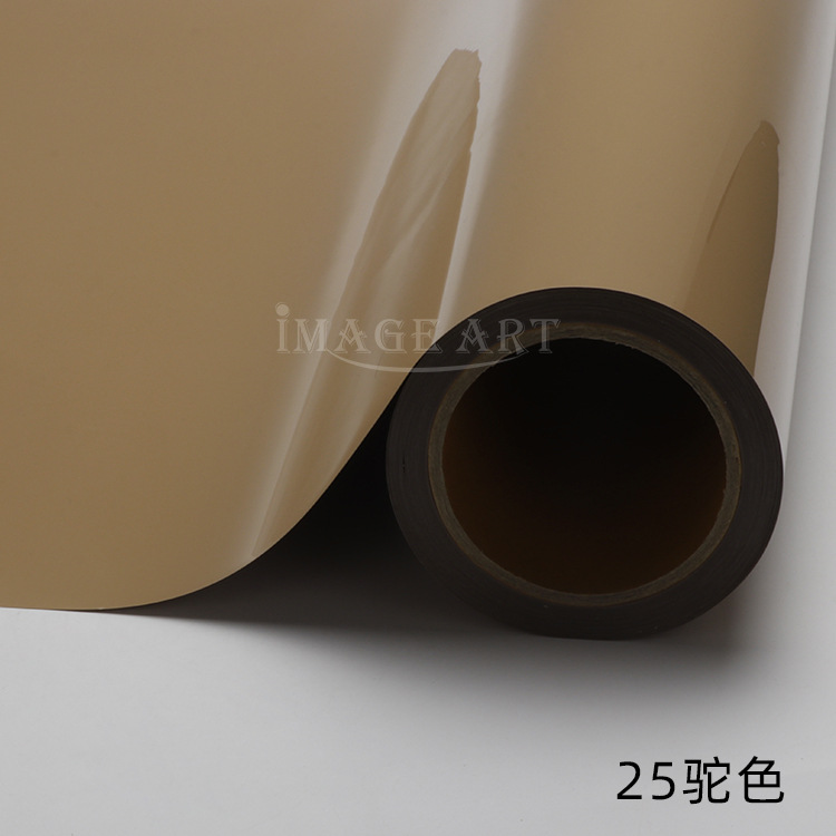 Picture of PU thermal transfer engraving film logo printing ordinary color engraving hot stamping film clothing T-shirt hot stamping film whole roll