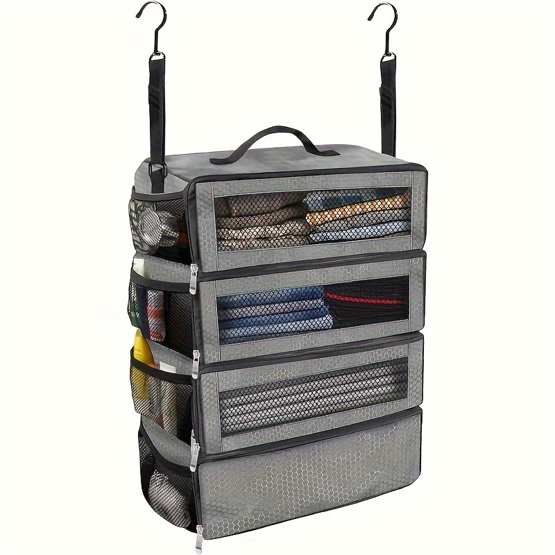 Picture of Foreign Trade Explosions Travel Clothes Storage Bag Large Capacity Wardrobe Student Dormitory Finishing Wall Hanging Storage Bag