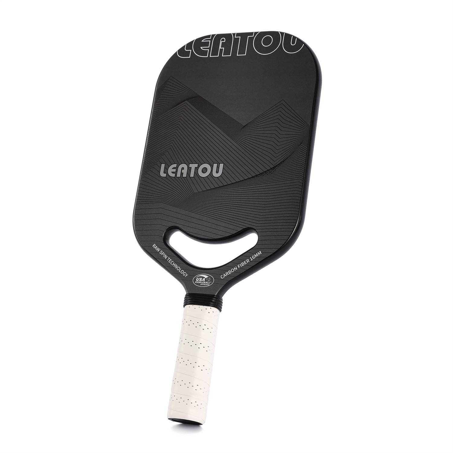 Molded pickleball racket carbon fiber particles cross border amazon new adult training windproof game smiley face racket