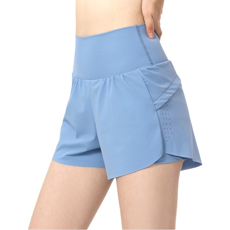 Anti-running Running Shorts Women's Casual Fitness Sports Pants Quick-drying Loose Breathable Burned Hole Yoga Shorts