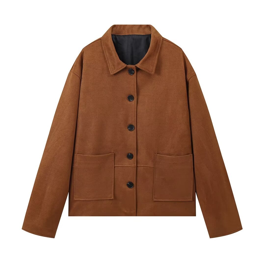 Picture of Cross-border foreign trade AliExpress explosions new foreign trade women's wholesale ZR in stock lapel jacket long sleeve jacket