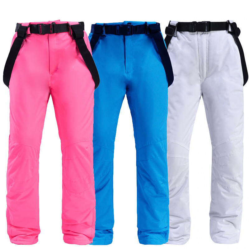 Snowboard Pants Snowboard Double-board Ski Pants for Men and Women Warm Thickened Ski Pants with Strap