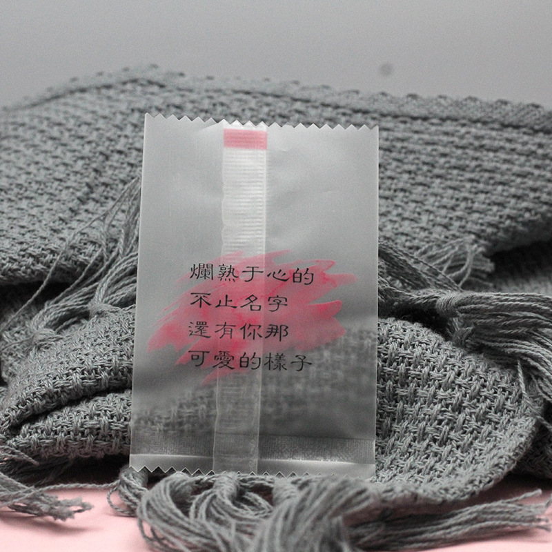2025 New Snowflake Pastry Packaging Bag Creative Text Frosted Transparent Machine-Sealed Cookie Milk Date Biscuit Packaging Bag