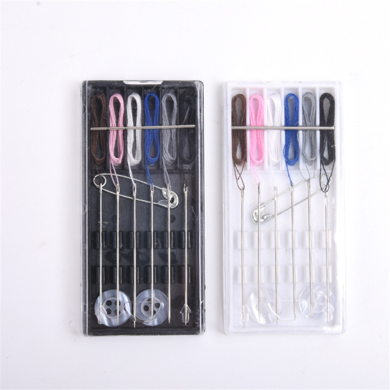 Picture of Household sewing kit disposable six-thread ordinary buckle sewing kit travel hotel hand stitching storage bag color sewing box