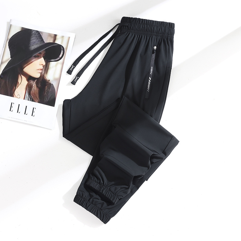Picture of Summer New Ice Silk Pants Quick-drying Breathable Nylon Men's and Women's Elastic Soft Anti-wrinkle Cooling Couple Sunscreen Pants