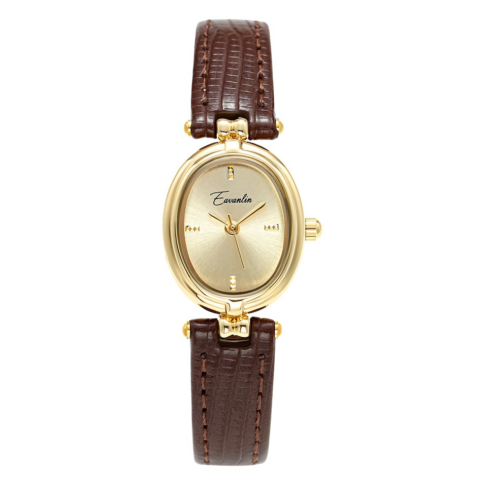 Irene Retro Small Round Watch, Fashionable Literary Women's Watch, Simple Elegant, Compact Dial, Accessible Luxury Belt Women's Watch