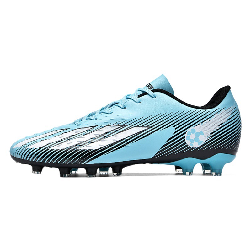 Cross-border low-top football shoes tf broken nails artificial lawn AG nail leather feet boys and girls children teenagers students training shoes