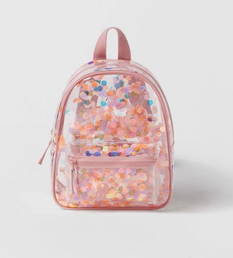 Picture of Wholesale Z home 2023 new transparent backpack children's bag girls confetti decoration jelly cute backpack