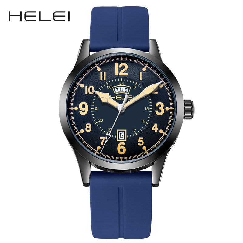 Picture of AliExpress HELEI original brand outdoor sports men's quartz watch waterproof wrist watch luminous a generation of hair