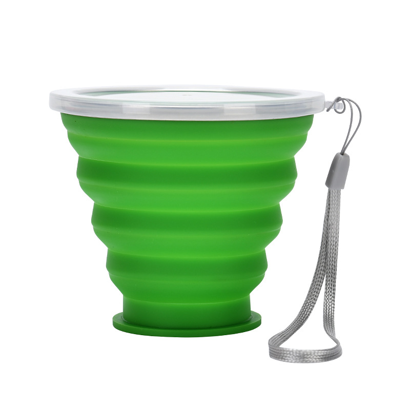 Picture of Silicone Foldable Cup, Large Diameter 320ml, Round Portable Cup, Factory Direct Sales Silicone Foldable Cup