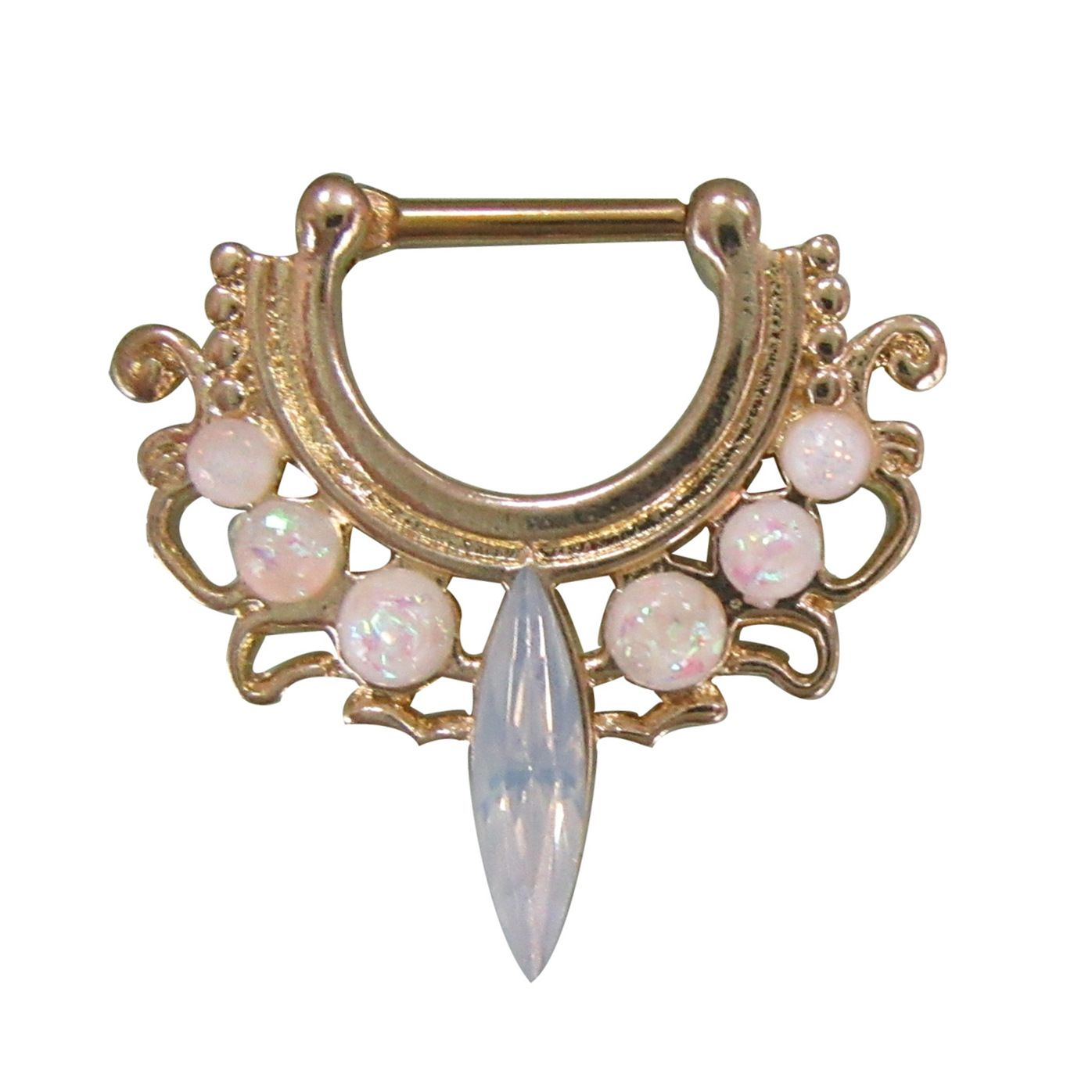 Picture of Aobao puncture jewelry European and American Opal stone EBAY Amazon AliExpress European and American trend puncture jewelry manufacturers