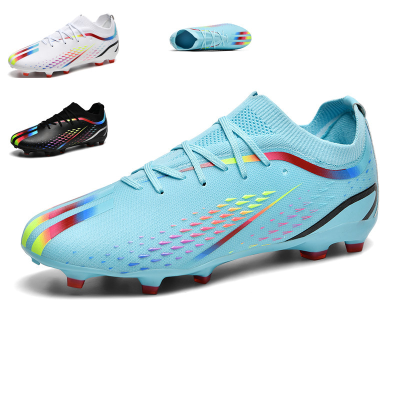 Cross-border wholesale new low-top football shoes for men and women students AG long nail World Cup TF broken nail grass competition training