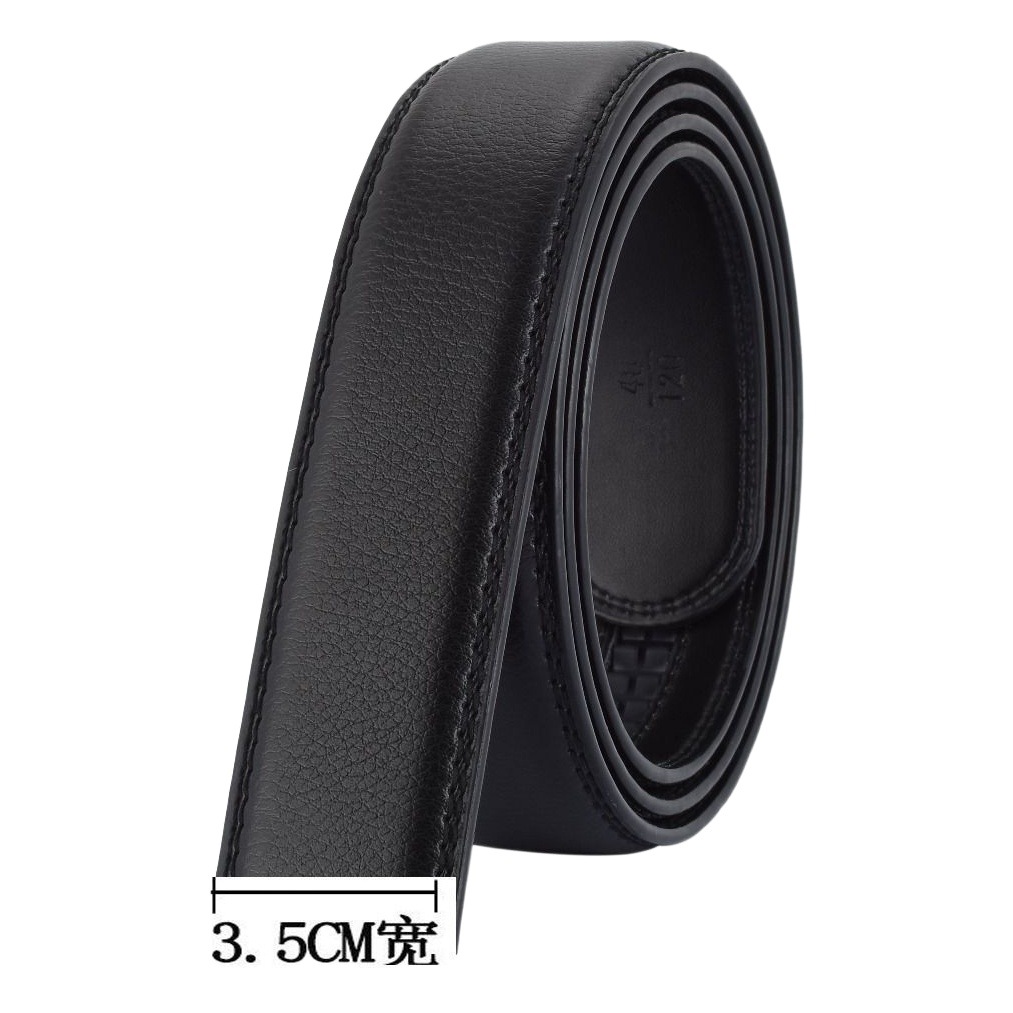 Men's Belt Automatic Buckle Belt Leather Foreign Trade Belt Buckle-free Youth Six-color Optional 3.5cm Belt
