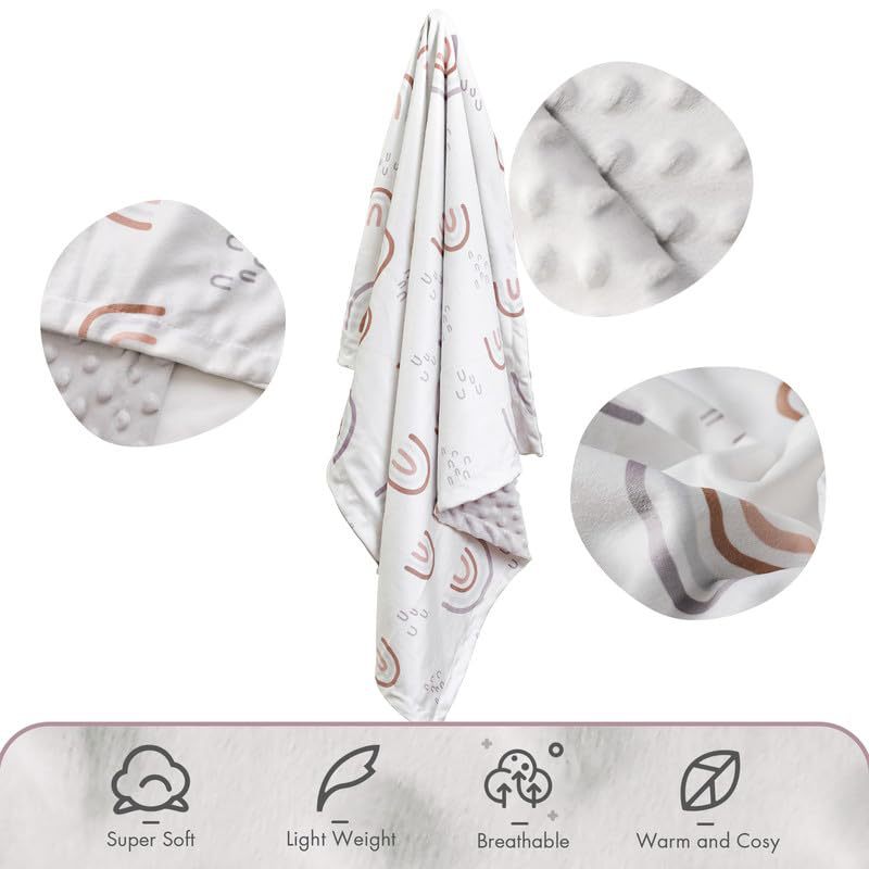 Picture of Cross-border Double-layer Bean Blanket Blanket Children's Nap Blanket Air Conditioning Cover Crystal Velvet Bubble Blanket