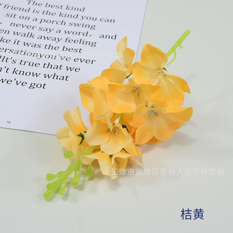 Picture of Simulated Flower Hyacinth Flower String Artificial Flower Restaurant Bar Decoration Shooting Props Scene Layout Violet Flowers