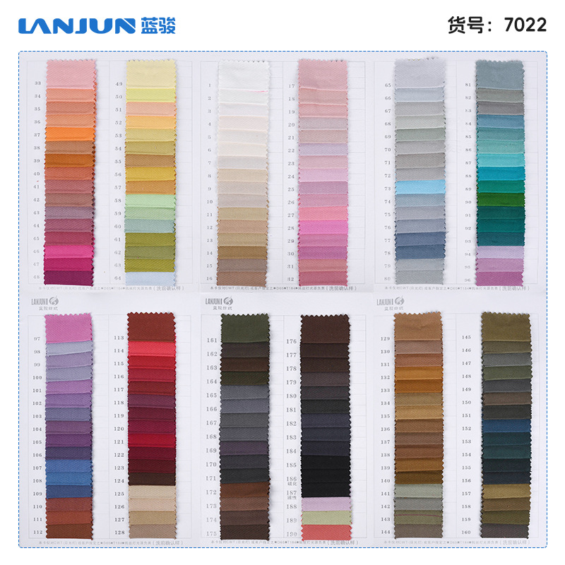 Picture of Extra-Thick 108*56 Washed Cotton 270g Square Gram Weight Colorfulful Denim Fabric Autumn and Winter Outwear Jacket Hat Fabric