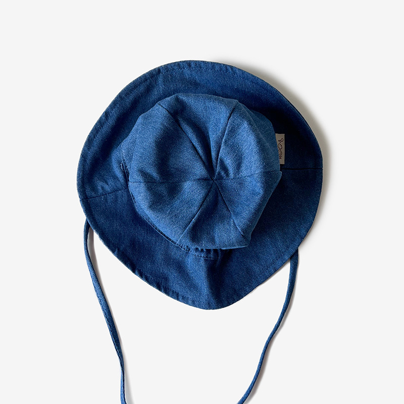 Picture of Baby hat spring and summer thin sun-proof sun-proof striped fisherman hat Korean style trendy children's travel all-match basin hat