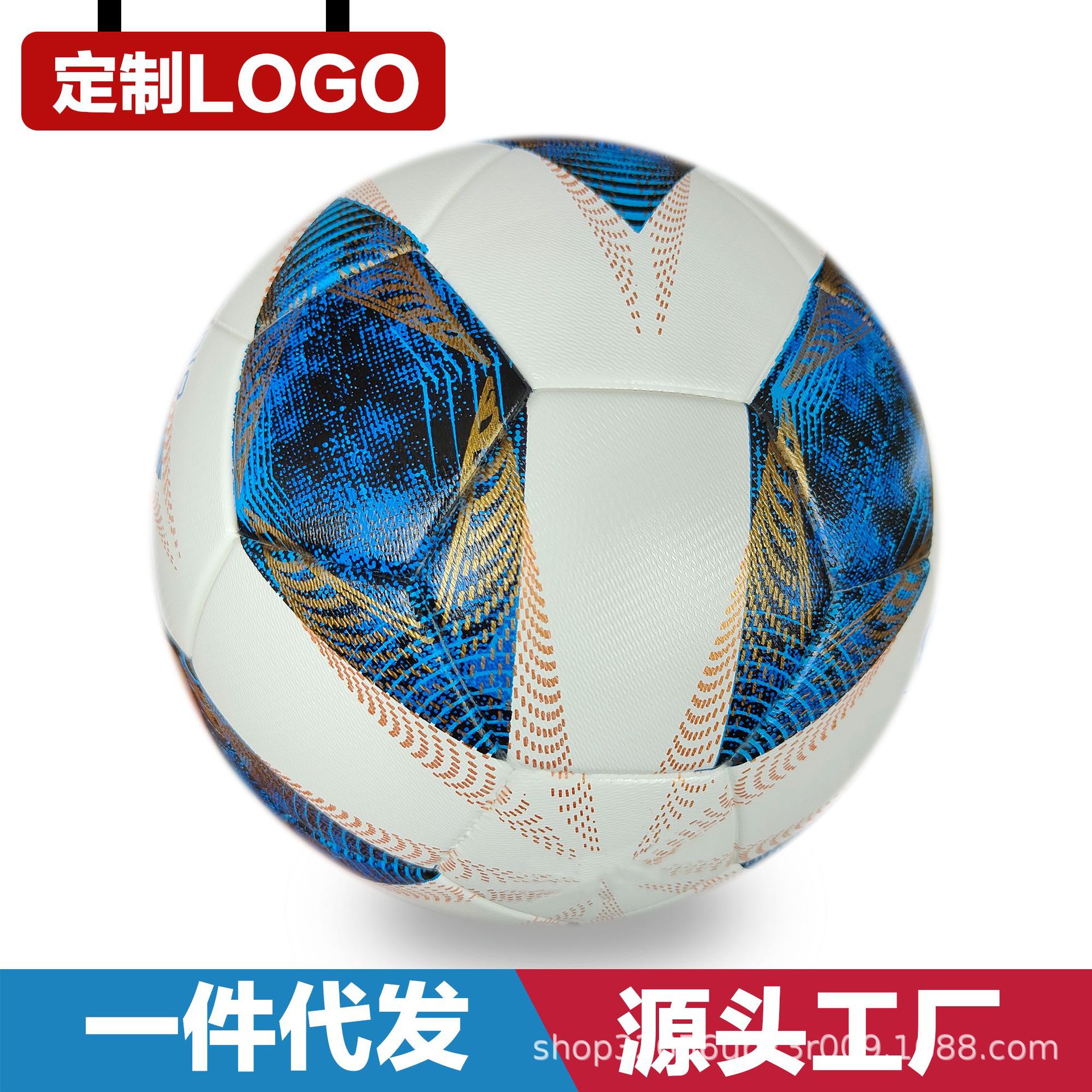Factory Wholesale Football Thickeneded Soft Pu Wear-Resistant Club Joint Training Game No. 5 Ball Student Exam Ball