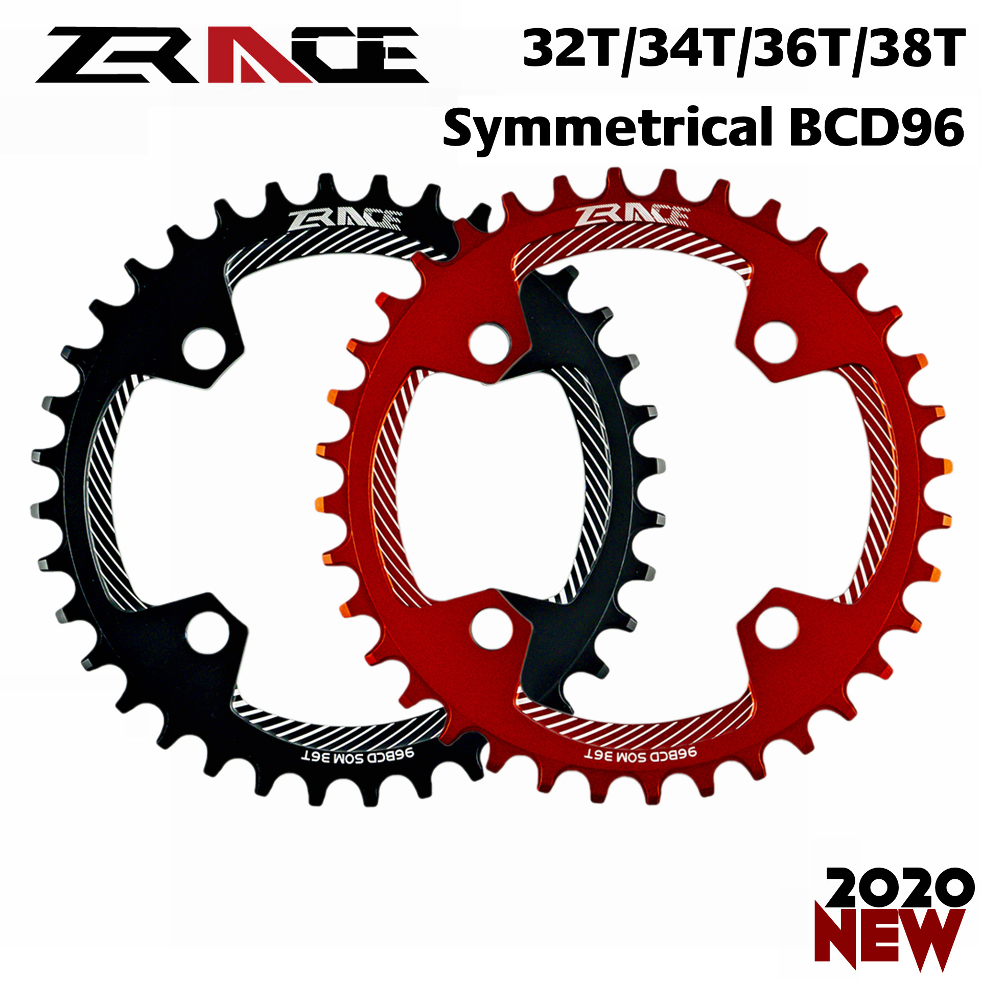 ZRACE BCD96 Disc 32T/34T/36T/38T Black/red