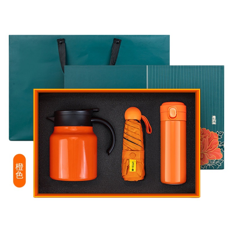 Holiday Stewed Teapot Souvenirs, Company Meeting Corporate Events, Practical Business Gift Set for Customers and Employees