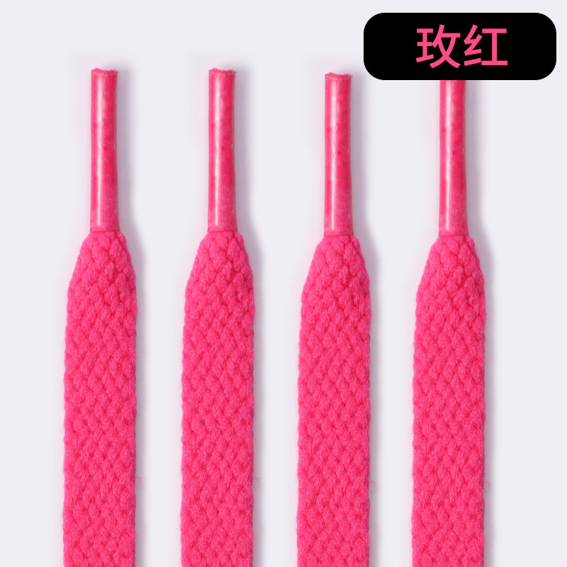 Picture of Wild elephant shoelaces wholesale single flat sneaker canvas basketball board shoes powder black gray color white shoelace rope a pair