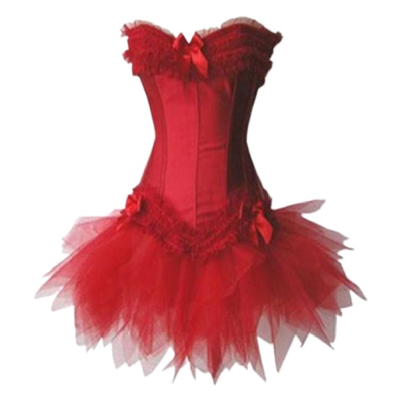 6622 # European and American Palace Corset, Corset, Tutu Skirt Suit, Stage Performance Dress