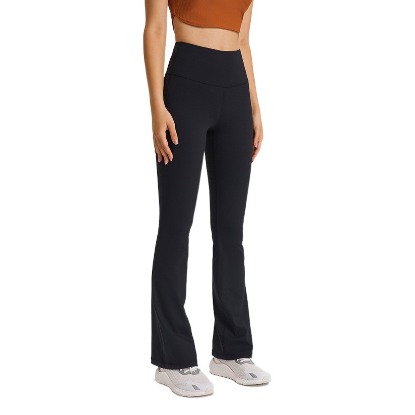 Micro-Lar Wide-Leg Yoga Pants Women's High Waist Hip-Lifting Abdomen-Tucked Casual All-Match Naked Comfortable Stretch Fitness Pants DL204