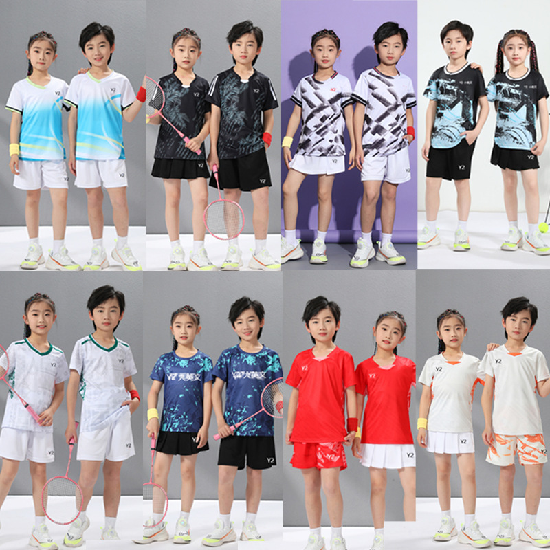 Children's New Badminton Clothes for Boys and Girls Competition Clothes for Students 23071, 73, 74, 75, 76, 77