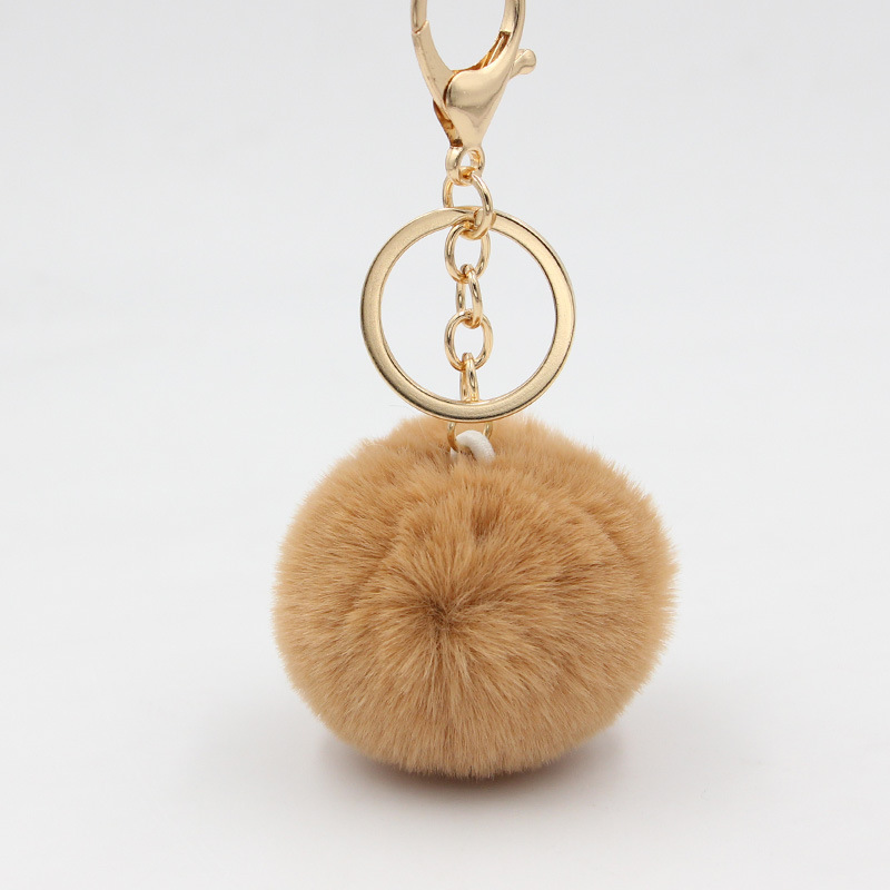 KOOROL6CM fur ball keychain Plush Bag pendant car fur ball accessories
