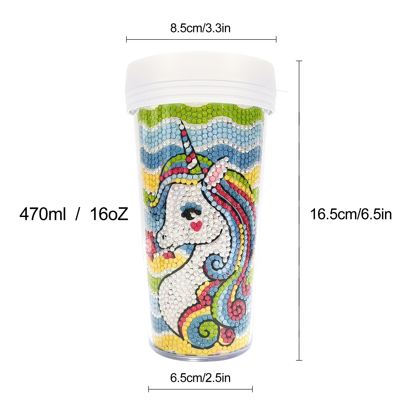 Picture of Diamond Painting Peripherals, New and Unique Cups, Cross-Border Supply, Diamond Stickers, Embroidery, DIY Handmade Full Diamond Creative Decorative Paintings Wholesale