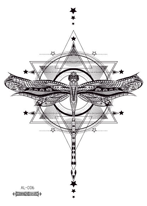 Picture of Cross-border New Waterproof Chest Tattoo Sticker Original Big Figure Sexy Flower Arm Tattoo Sticker Disposable Tattoo Sticker
