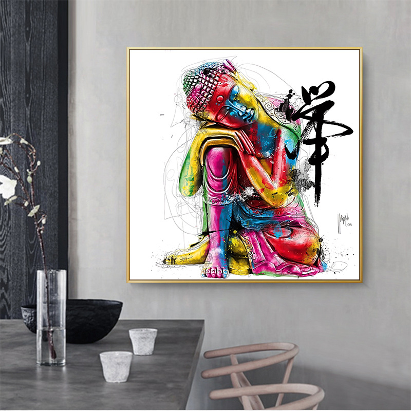 Picture of Hot Selling Colorful Sculpture Cultural Art Oil Painting Print Mural Print Hanging Painting Bedroom Living Room Decorative Painting Xy682