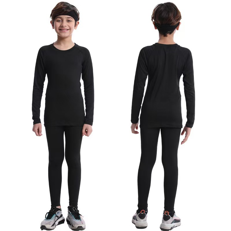 Picture of American Children's Tights Training Clothes Quick-drying suit Students Basketball Football Running Fitness Kids Sports Base
